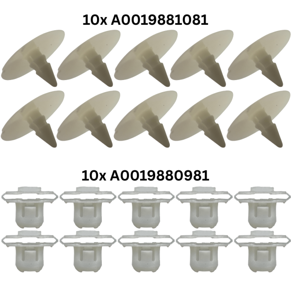 Headliner push button clips (for Mercedes 190 W201, W124 etc.)