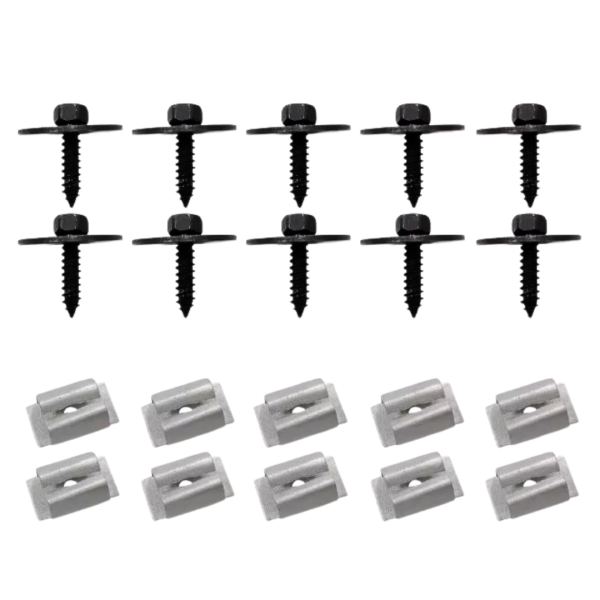 Unterfahrschutz Getriebeschutz Clips Schrauben (für Mercedes W124, 190er W201 und etc.)